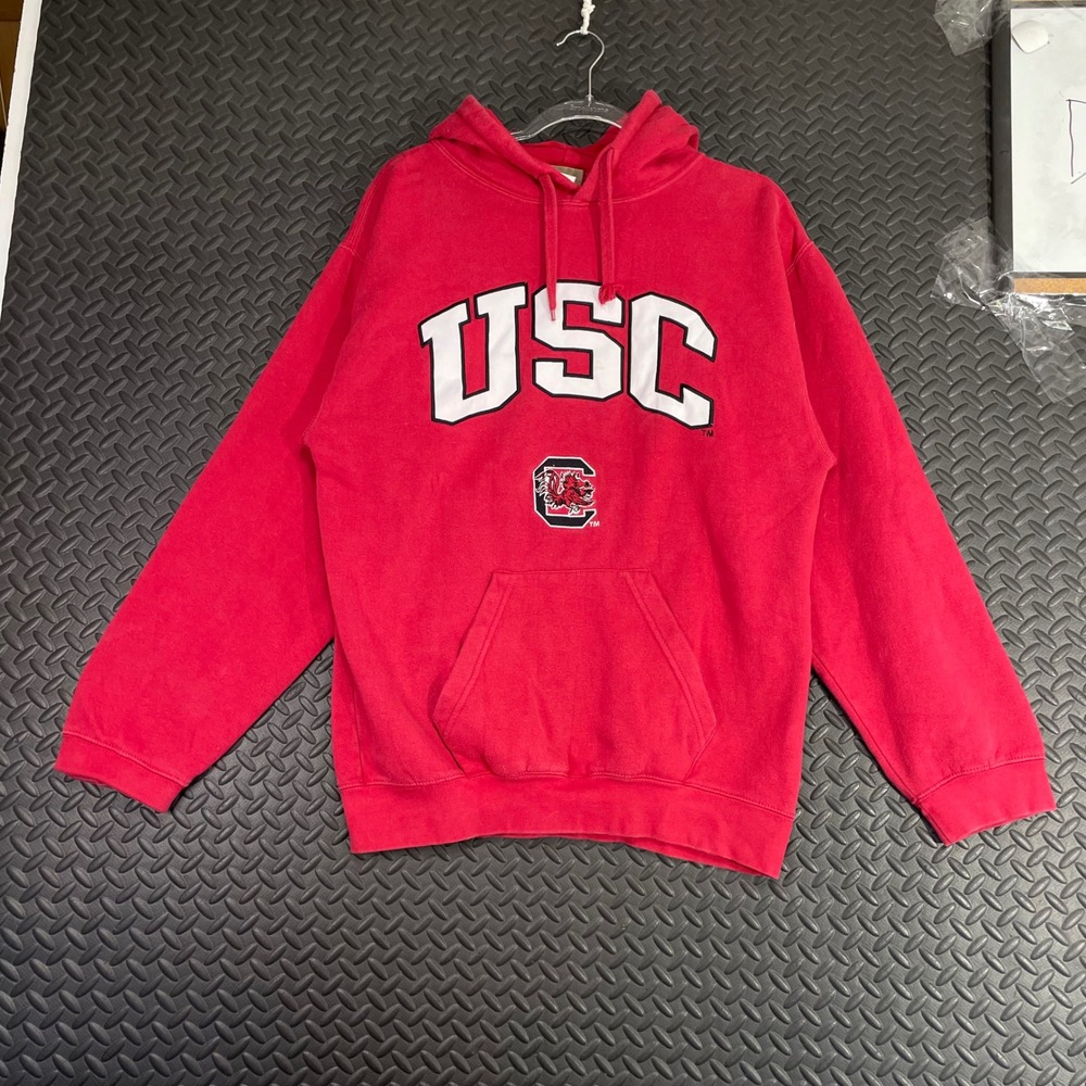 Vintage USC‎ Heisman Collection Reebok Red Pullover Hoodie Sweater Men's Size M